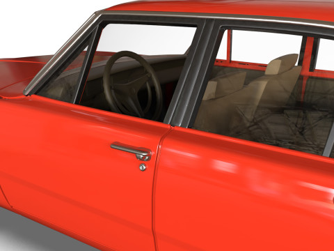 1971 Valiant Third gen 4 Door in Duel s to Print 3D Print Model