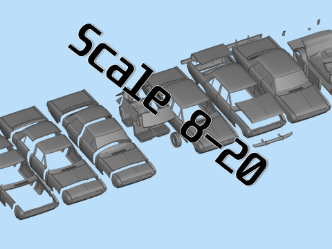 1971 Valiant Third gen 4 Door in Duel s to Print 3D Print Model