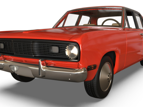 1971 Valiant Third gen 4 Door in Duel s to Print 3D Print Model