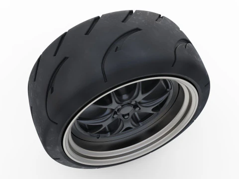 Scale vehicle stl files wheels Tire Rims set for car printables 3D Print Model