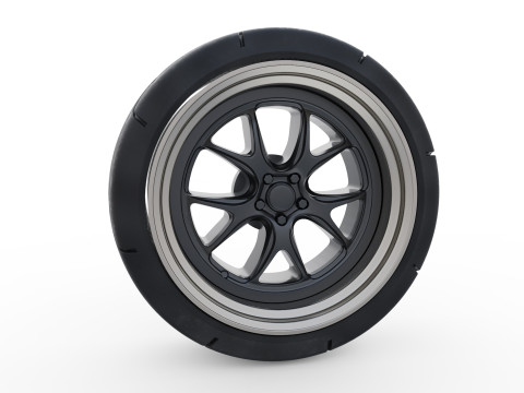 Scale vehicle stl files wheels Tire Rims set for car printables 3D Принт Модель
