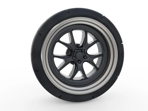 Scale vehicle stl files wheels Tire Rims set for car printables 3D Print Model