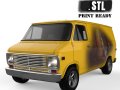 American Chevy Van G10 gen3 Shorty Ready to Print STL File 3D Printing Car 3D 打印模型