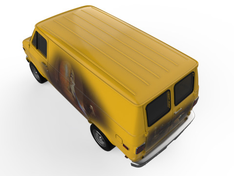 American Chevy Van G10 gen3 Shorty Ready to Print STL File 3D Printing Car 3D प्रिंट मॉडल