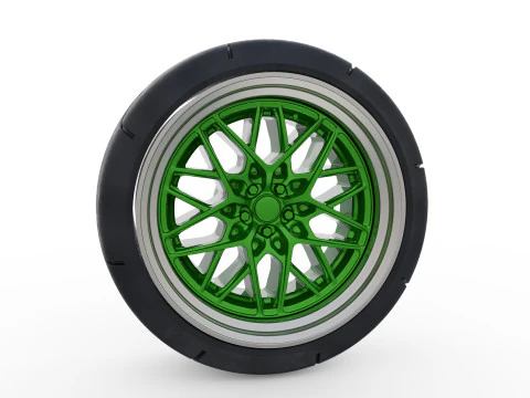 用于 3D 打印的刻度轮 STL 模型包括轮胎轮辋零件 3D 打印模型