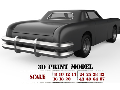 Evil Car STL legendary movie Car for 3D Printing 3Dプリントモデル