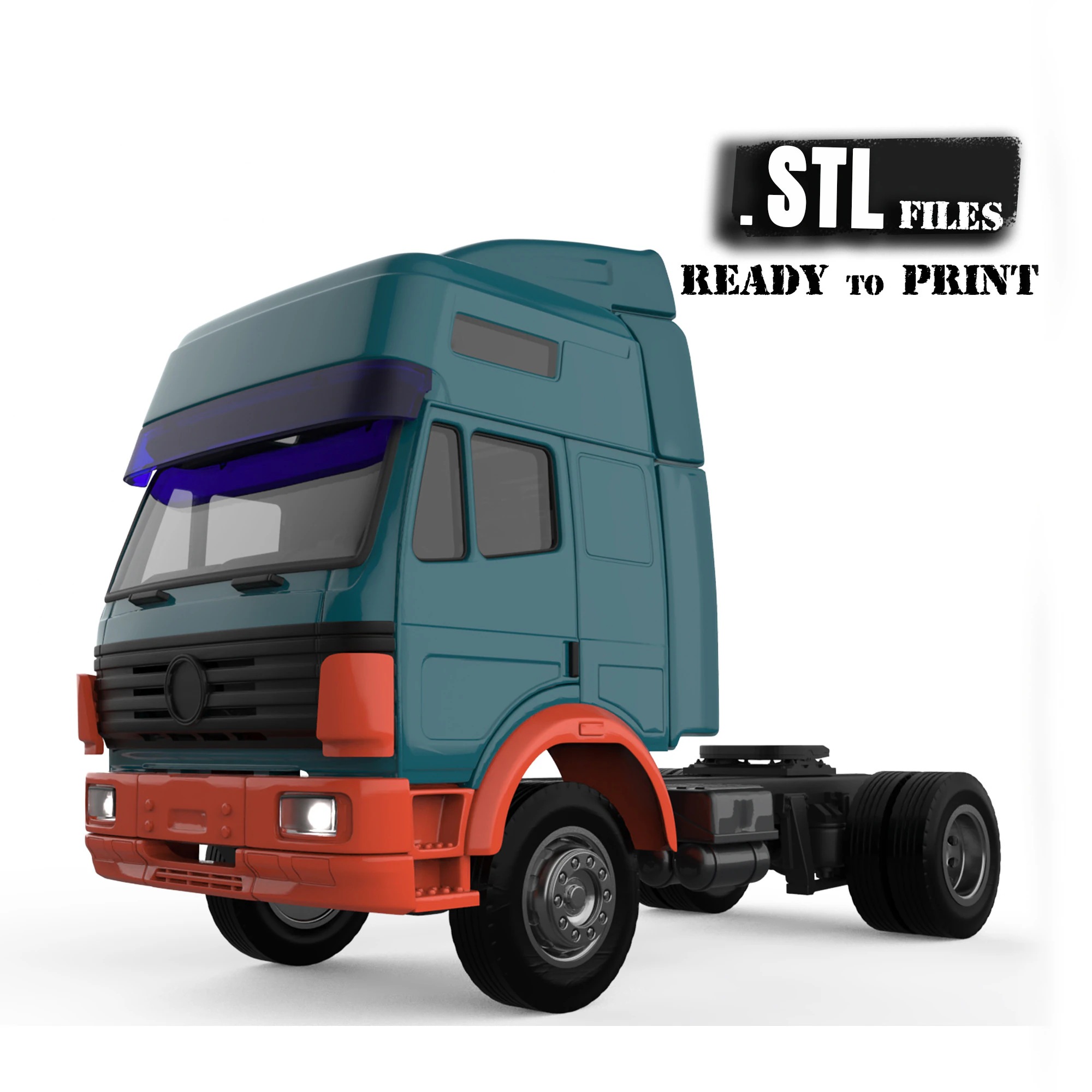 Mrcds German old Truck SK Eurocab STL Files 3D Print Model .c4d .max .obj .3ds .fbx .stl .blend 