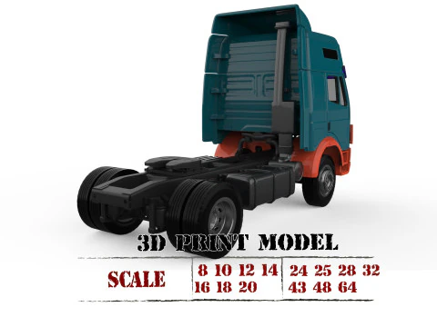Mrcds German old Truck SK Eurocab STL Files 3D Print Model