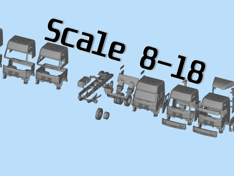 Mrcds German old Truck SK Eurocab STL Files 3D Print Model