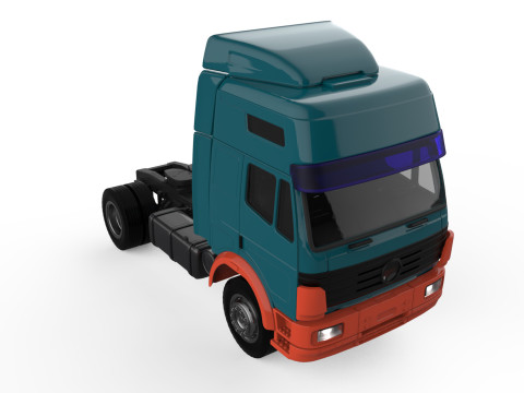 Mrcds German old Truck SK Eurocab STL Files Modèles 3D en vedette