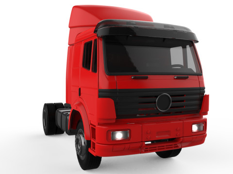 Old benz truck SKII low roof cabin STL files Model Cetak 3D
