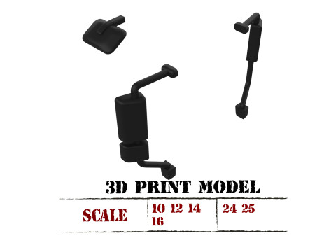 Free download Mirror for old truck STL 3Dprinting 3D-Druckmodell