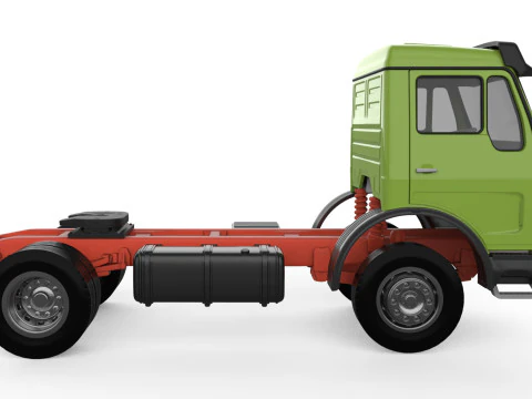 Benz NG 시리즈 짧은 운전실 3D 인쇄 가능한 트럭 모델 STL 파일 3D 프린트 모델