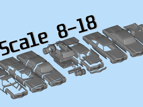 3D Printable Chevy Impala Coupe 5th Gen with Donk Lowrider Wheels STL 3D Print Model