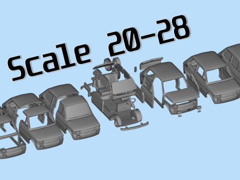 3D Printable Polskifiat 126p Maluch Model Classic Retro Car STL files 3D Принт Модель