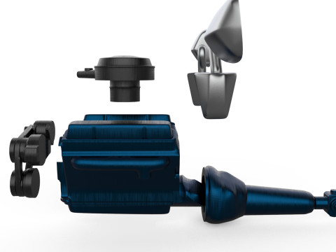 Free Engine and Mirror STL for Chevy G10 Van 3D Printable Model 3D-Druckmodell