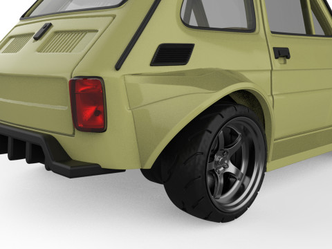 Wide Body Polski Maluch 126p 3D Printable Car Upgrade STL 3D Print Model