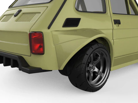 Wide Body Polski Maluch 126p 3D Printable Car Upgrade STL 3D Print Model