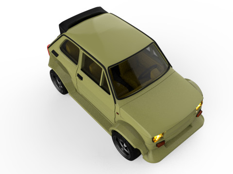 Wide Body Polski Maluch 126p 3D Printable Car Upgrade STL 3D Print Model