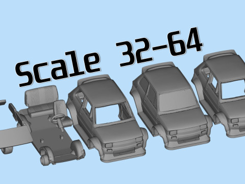 Wide Body Polski Maluch 126p 3D Printable Car Upgrade STL 3D Print Model