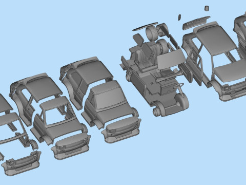Wide Body Polski Maluch 126p 3D Printable Car Upgrade STL 3D Print Model