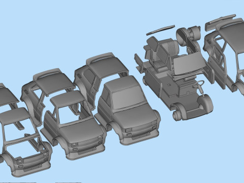 Wide Body Polski Maluch 126p 3D Printable Car Upgrade STL 3D Print Model