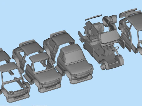 Wide Body Polski Maluch 126p 3D Printable Car Upgrade STL 3D Print Model