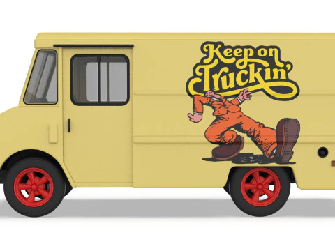 70s Chevy Step Van Truck STL 3D Print Model