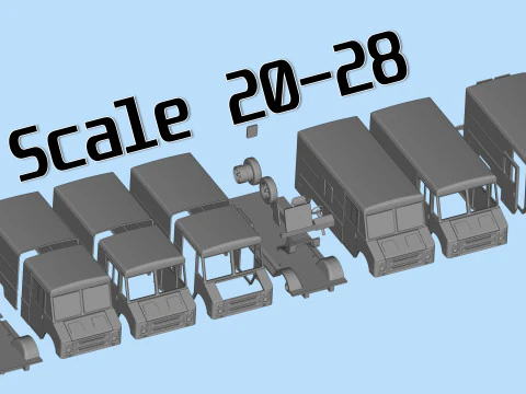 70s Chevy Step Van Truck STL 3D Print Model