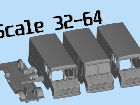 70s Chevy Step Van Truck STL 3D Print Model