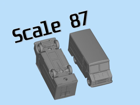 70s Chevy Step Van Truck STL 3D Print Model