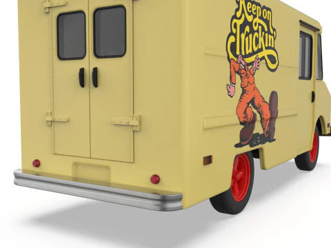 70s Chevy Step Van Truck STL 3D Print Model