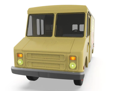 70s Chevy Step Van Truck STL 3D Print Model