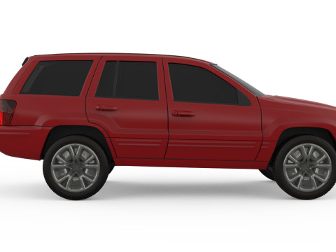 Grand Cherokee of 2000s Printable Car in separate parts Modelo de Impressão 3D