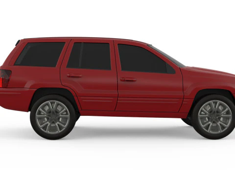 Grand Cherokee of 2000s Printable Car in separate parts 3D Print Model
