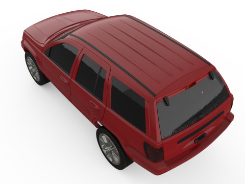 Grand Cherokee of 2000s Printable Car in separate parts Modelo de Impressão 3D