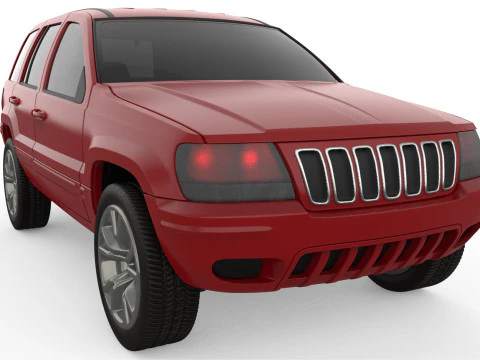 Grand Cherokee of 2000s Printable Car in separate parts 3D Print Model
