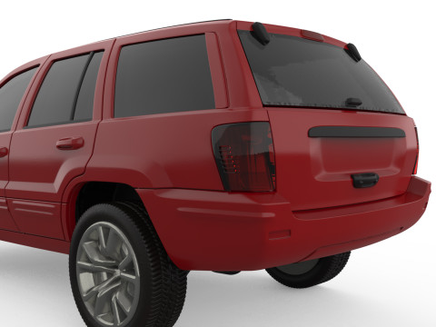 Grand Cherokee of 2000s Printable Car in separate parts Modelo de Impressão 3D