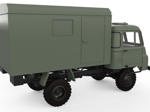 Vehicle STL Robur 2002 Printable Truck in separate parts 3D 打印模型