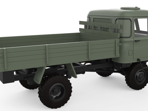 Vehicle STL Robur 2002 Printable Truck in separate parts 3D 打印模型