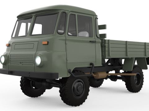 Vehicle STL Robur 2002 Printable Truck in separate parts 3D 打印模型