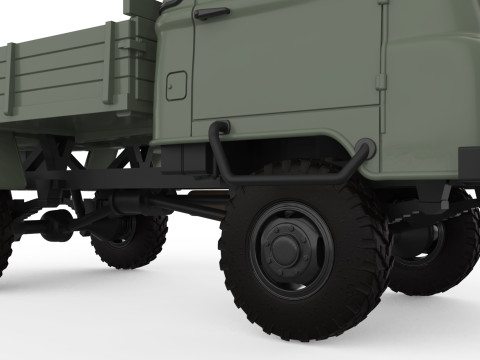 Vehicle STL Robur 2002 Printable Truck in separate parts 3D 打印模型