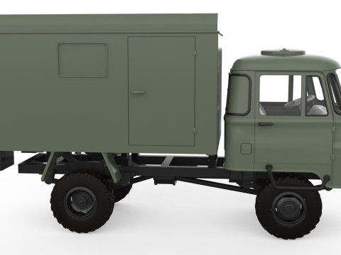 Vehicle STL Robur 2002 Printable Truck in separate parts 3D 打印模型