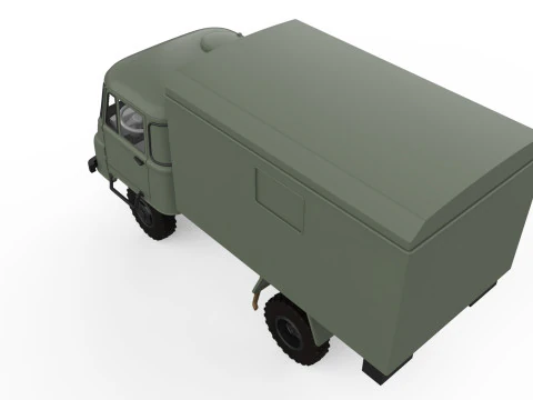 Vehicle STL Robur 2002 Printable Truck in separate parts 3D Print Model