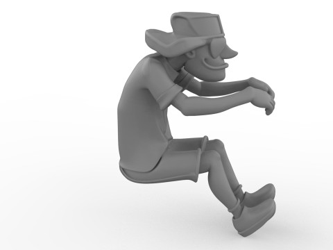 The Rebel for RC and diecast Driver Figure free STL cartoon style Model do druku 3D