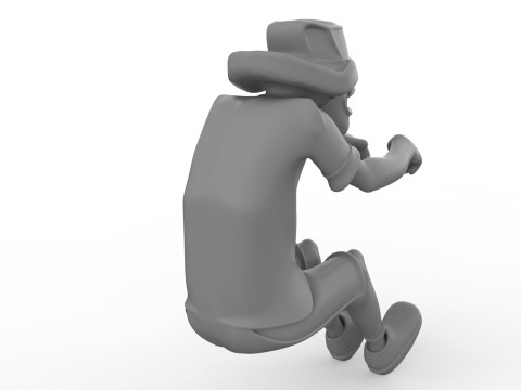 The Rebel for RC and diecast Driver Figure free STL cartoon style Model do druku 3D
