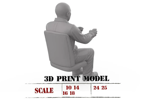 БЕЗКОШТОВНО STL The Bruiser - Driver Figure Bald Bold 3D Print 3D Принт Модель