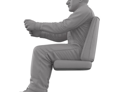 FREE STL The Bruiser - Driver Figure Bald Bold 3D Print 3D Принт Модель