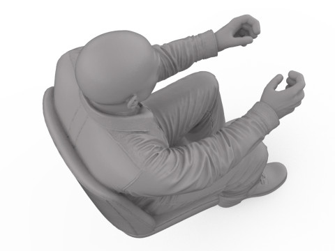 FREE STL The Bruiser - Driver Figure Bald Bold 3D Print 3D Принт Модель
