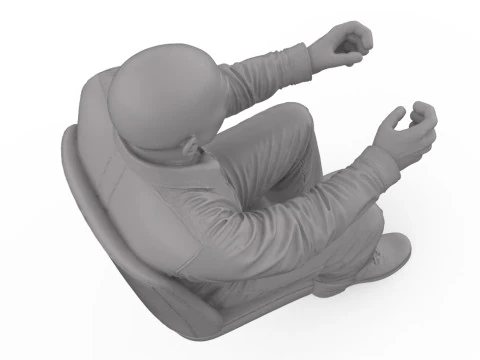 БЕЗКОШТОВНО STL The Bruiser - Driver Figure Bald Bold 3D Print 3D Принт Модель